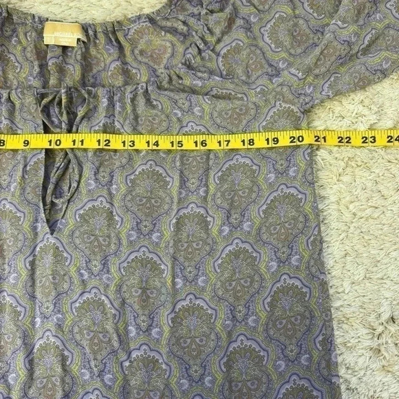 Vintage Rare  2004 Michael Kors Womens lavender multi 100% silk Dress size 2 - Picture 9 of 11